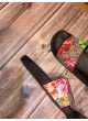 GG BLOOMS SUPREME FLORAL SLIDE SANDAL